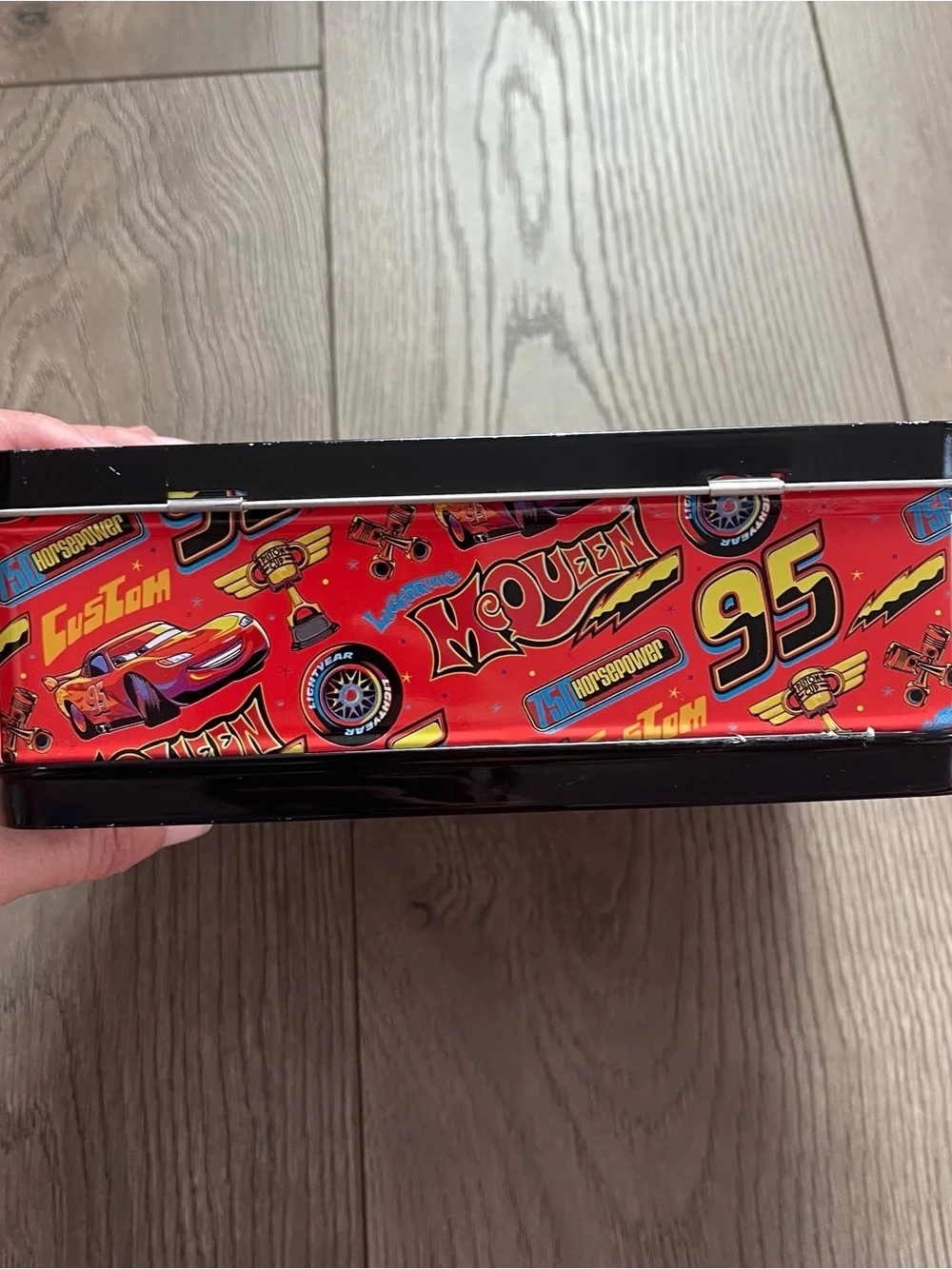 Disney Pixar Cars Lightning McQueen Piston Cup Tin Lunch Box